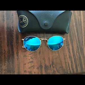 Ray Ban Mirror Collection 53mm Round Sunglasses